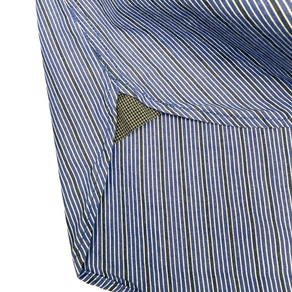 EUC Men's AMERICAN EAGLE Slim Fit Long Sleeve Dress Shirt Striped | Size S - Picture 4 of 7